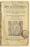 SKANDERBEG BARLETIUS, MARINUS. Historia del Magnanimo, et Valoroso Signor Georgio Castrioto detto Scanderbego. 1580